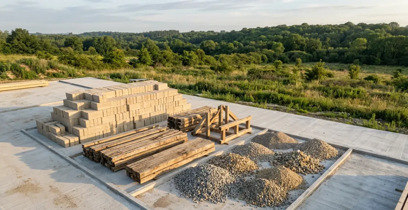 Confronto visivo tra materiali ecologici durevoli per l'edilizia sostenibile