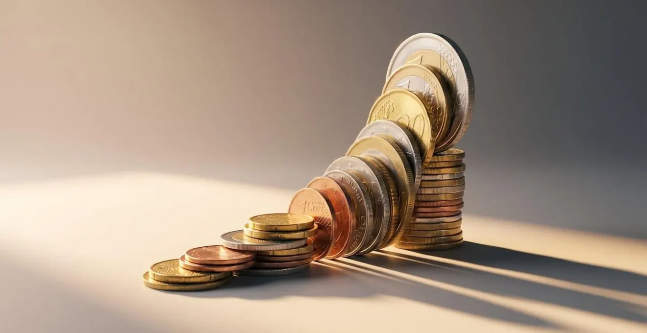 Rappresentazione visiva del ritorno dell'investimento energetico nel tempo con curve di ammortamento